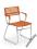Krzesło K156 POMARAŃCZOWY Stal Chromowana Tworzywo