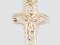 Złoty grawerowany krzyzyk 0,600 g