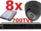 ZESTAW DO MONITORINGU BCS + 8 kamer 700TVL +1000GB