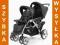 Wózek dziecięcy Bliźniaczy KEES TANDEM DELUXE K-74