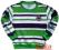 ~KAKO~NOWA super bluza w pasy LEAGUE 110/116 green