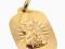 ZŁOTY BŁYSZCZĄCY MEDALIK MATKA BOSKA ZŁOTO 585 14K