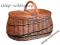 Kosz na piknik Wiklinowy kosz piknikowy - 38 cm -