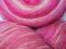 estońska wełna 100%, 2 ply, baby pink 400m/100g