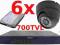 ZESTAW DO MONITORINGU HEXON 6 kamer 700TVL +1000GB