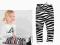 JACADI SUPER LEGGINSY ZEBRA 5 L