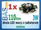 Dioda LED mocy 3W z radiatorem - zielona