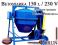 OKRUCH BETONIARKA 150L / 400 V POLSKA KORBA