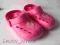 Różowe Klapki CROKSY PePPa PiG*roz.21*wkł.13cm