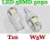 Żarówka LED T10 W5W 5 SMD 5050 postojówki b.jasna