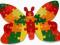 PUZZLE DREWNIANE EDUKACYJNE ALFABET, CYFRY, MOTYL