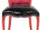 Comtesse Krzesło Czerwone Drewno/Skóra Eko