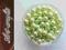 40 KORALIKI,KORALE, PEREŁKI 8MM ZIELONE JASN 28SZT