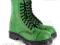 VEGETARIAN SHOES 10 EYE GREEN ANGIELSKIE r. 10(44)