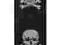 Pas Liszko Embroidery 07-018 skórzany z czaszkami