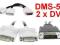 Kabel DMS 59 - 2x DVI Oryginalny ROK GWARANCJI