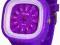 HIT - Zegarek Jelly Watch - FLOWER - FIOLETOWY