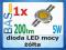 Dioda LED mocy 5W - żółta