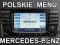 POLSKIE MENU Mercedes CLS ML GL C E S A R Mapa