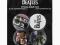 THE BEATLES Black przypinki 4 szt. przypinka oryg.