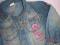Baby - kurtka jeans z kwiatkiem 86cm 12-18m