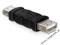 Delock adapter USB AM(F)-&gt; USB AM(F) beczka