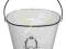 METALOWA Osłonka wiaderko Shabby Chic biała 82667
