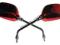 SUPER TUNING LUSTERKA OWAL - CZERWONE GWINT - 8mm
