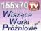 WOREK PROZNIOWY wieszakiem wiszace torba 155x70