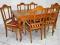 LUDWIKOWSKI DĘBOWY KOMPLET STÓŁ, 6 KRZESEŁ
