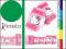 Duży Zestaw 6 ochraniaczy HELLO KITTY na rolki