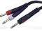 Kabel Duży Jack 6,3st/2xwtyk duży Jack 6,3mono 3m