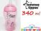 Tommee Tippee RÓŻOWA butelka 340ml + smoczek 3m+