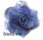 Toowee 3717 Broszka - Spinka 2w1 'Róża'- niebieski