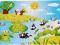 PUZZLE POCZĄTKOWE KLOCKI 24 elem. DREWNIANE ŻABKI