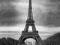 Paryż -Czerwone Auto Wieża Eiffla plakat 40x50 cm