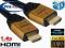 Kabel HDMI-HDMI ver1.4a GOLD HighSpeed ETHERNET 1m