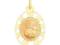 Złoty medalik próba 585 14k Komunia Chrzest 31262