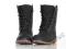 B98 OCIEPLANE GLANY TRAPERY WORKER BOOTS BLACK 40