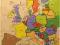 PUZZLE DREWNIANE MAPA EUROPY UKŁADANKA EDUKACYJNA