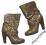 RIVER ISLAND oliwkowe lakierowane platformy boots