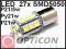 24V LED 27x SMD 5050 P21W Ba15s Bay15d P5W Tir