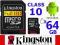KINGSTON KARTA PAMIECI 64GB MICRO SD class 10 UHS