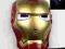 SUPER MASKA IRON MAN,ŚWIECĄCE NIEBIESKIE OCZY LED!