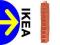 KIESZENIE WISZĄCE PÓŁKI ORGANIZER SZAFY SKUBB IKEA