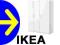 SZAFA DOMBAS IKEA 140x51x181 TANIA BIAŁA 3DRZWIOWA