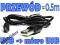 PRZEWÓD KABEL USB typ A WTYK - micro USB WTYK 0,5m