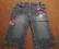 Spodnie jeansowe haftowane St Bernard 68 naszywki