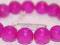 Bransoletka z jadeitu hot pink fasetowanego 10 mm