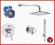 Zestaw natryskowy podtynk. GROHE Essence 6w1 20 cm